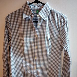 United Colors of Benetton Fitted Button Down Shirt, Size Medium
